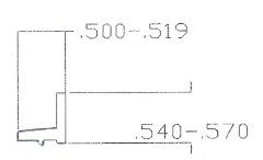 VGB5222 Flexible Vinyl Beading For Arched Aluminum Windows